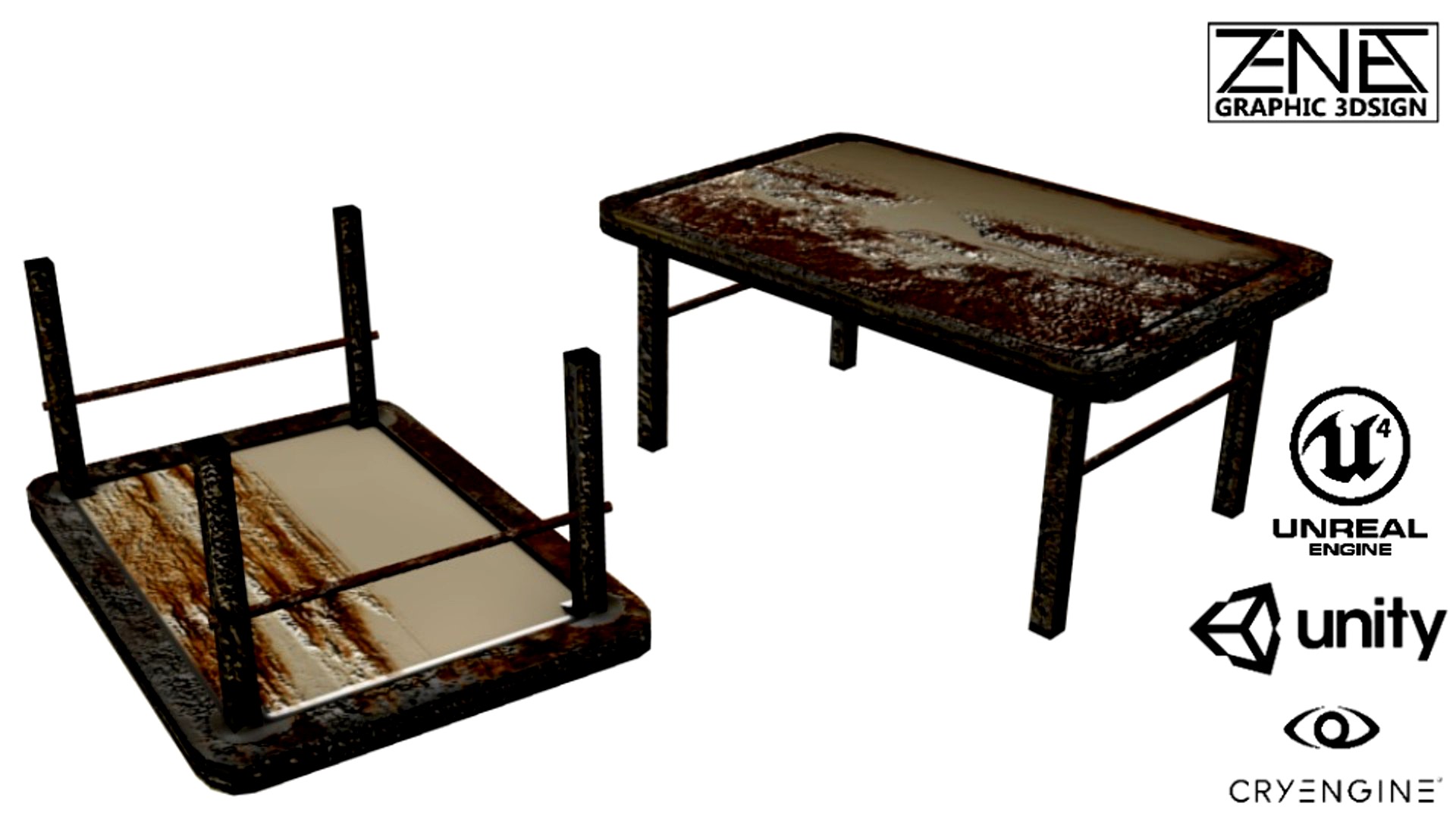 Post-Apocalyptic Grimy, Rusty Table