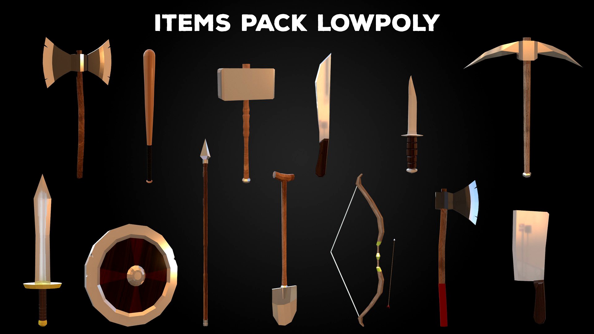 Pack tools - lowpoly