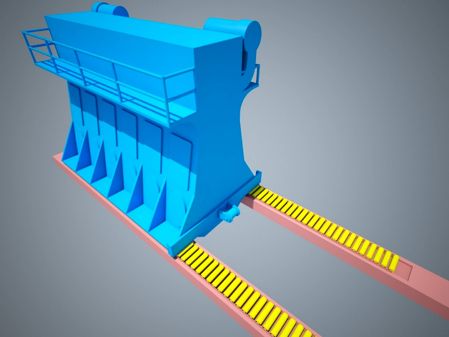 Device for loading and unloading of non-rigid CME roller tracks