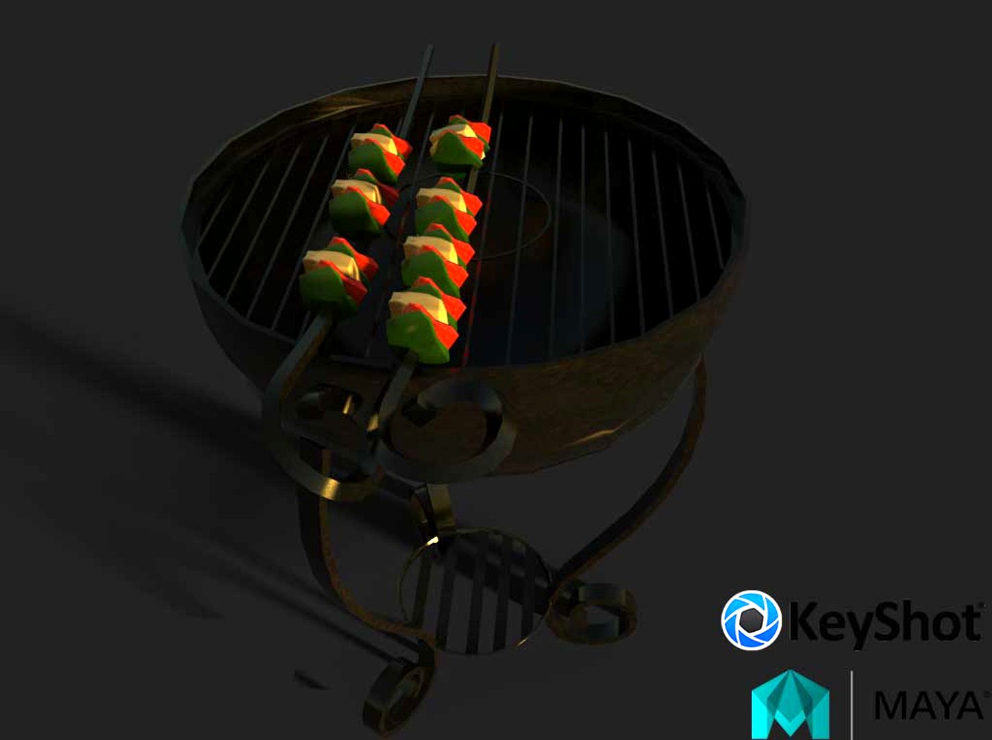 Barbecue grill 3D model