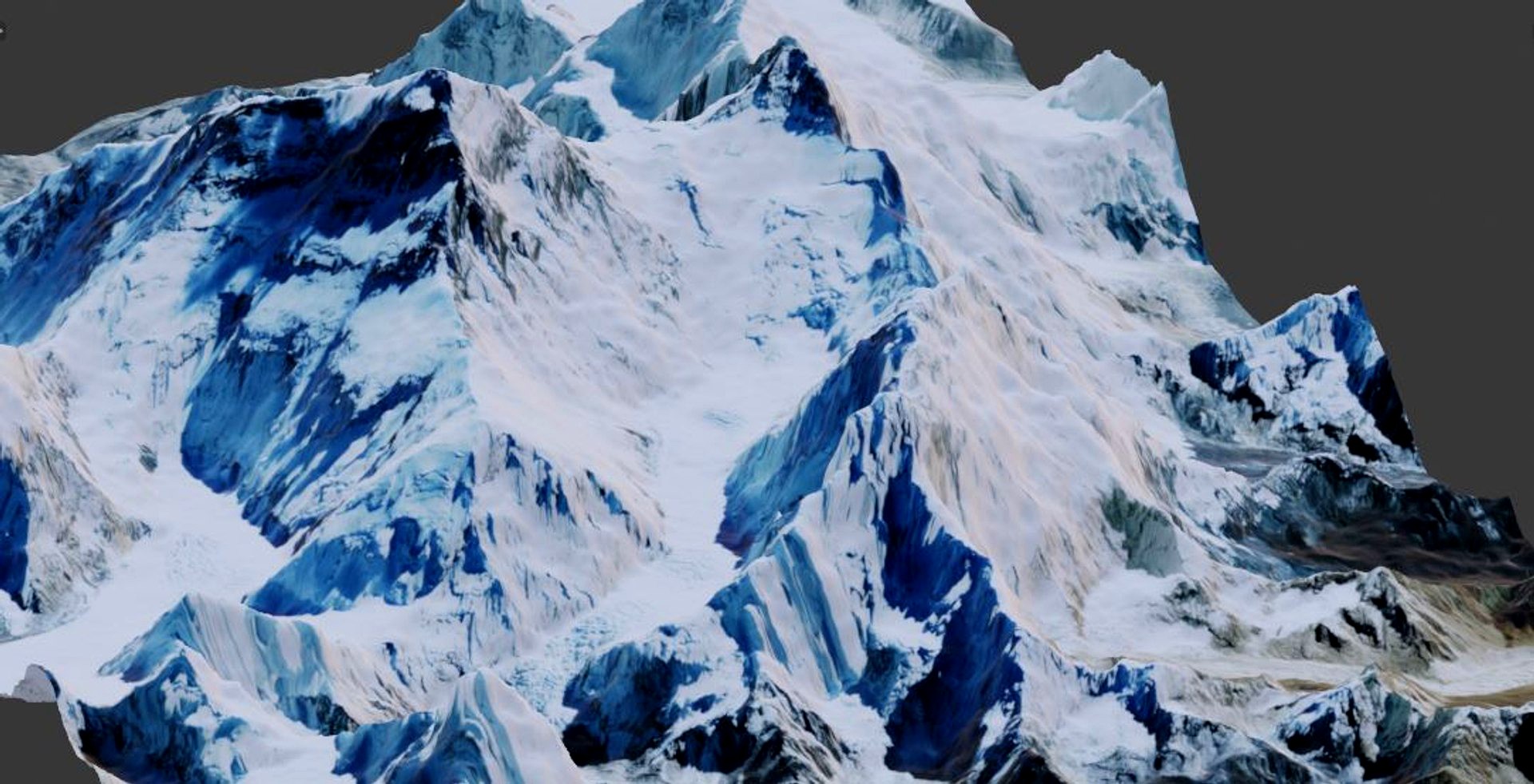 Mount Everest Realistic terrain