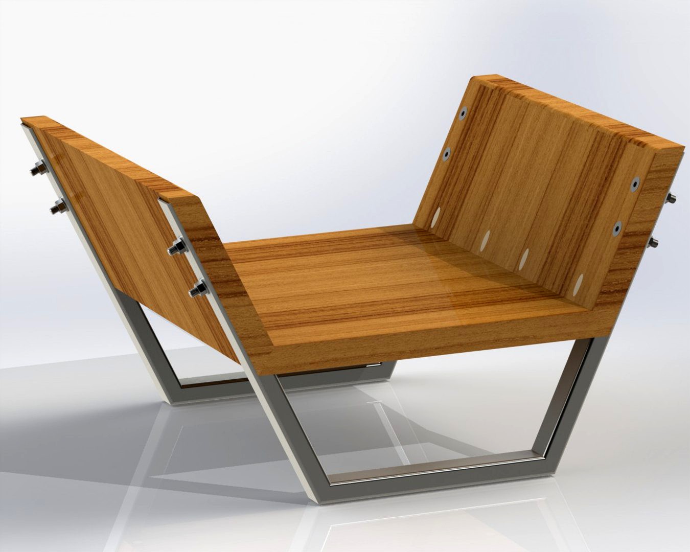 Minimalist Chair Sensei (Solidworks detailed parts assembly_