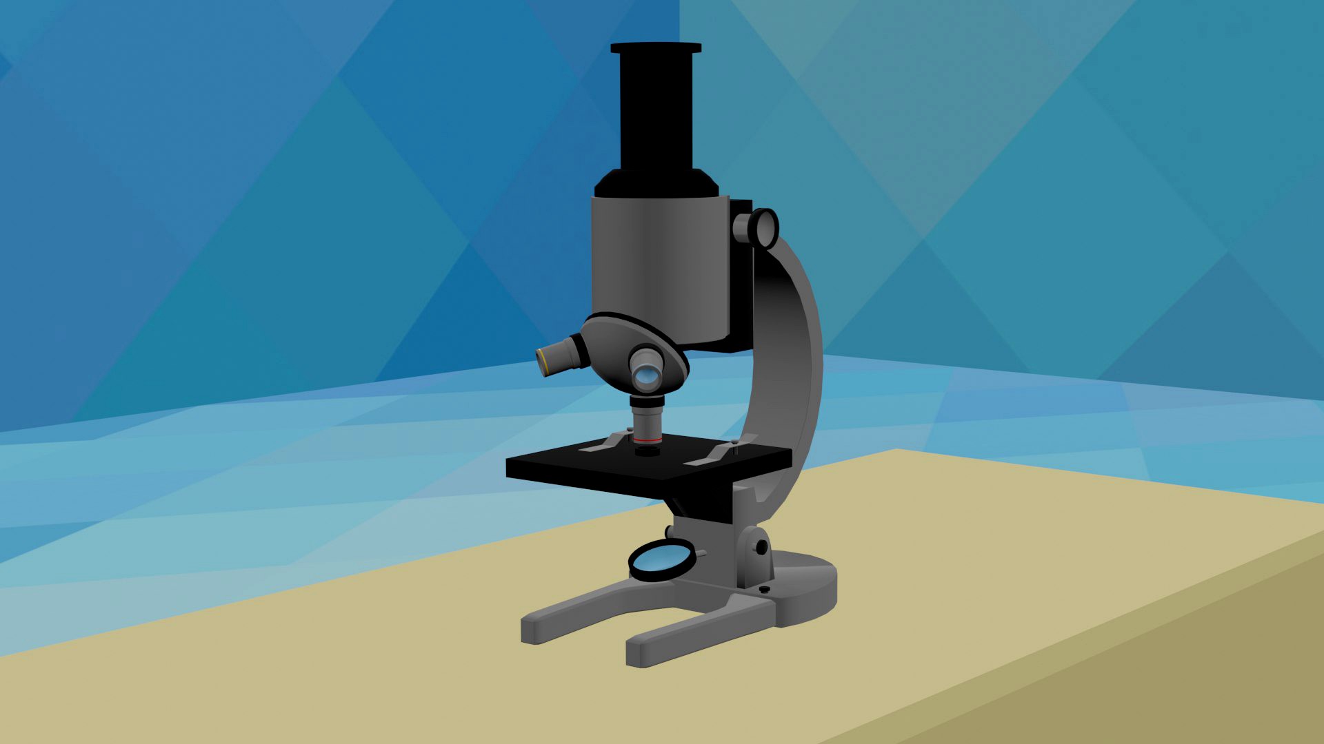 Low poly Microscope