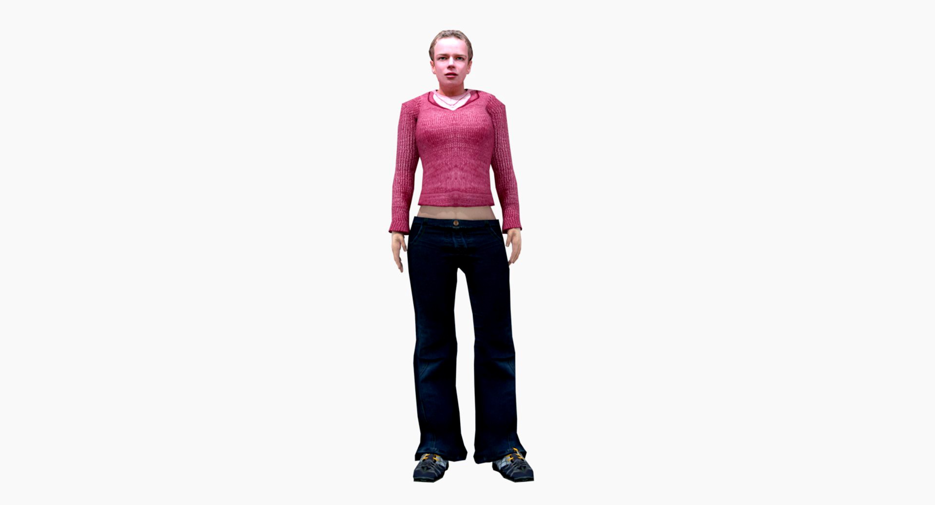 Realistic Female Animation Katrina 3d model