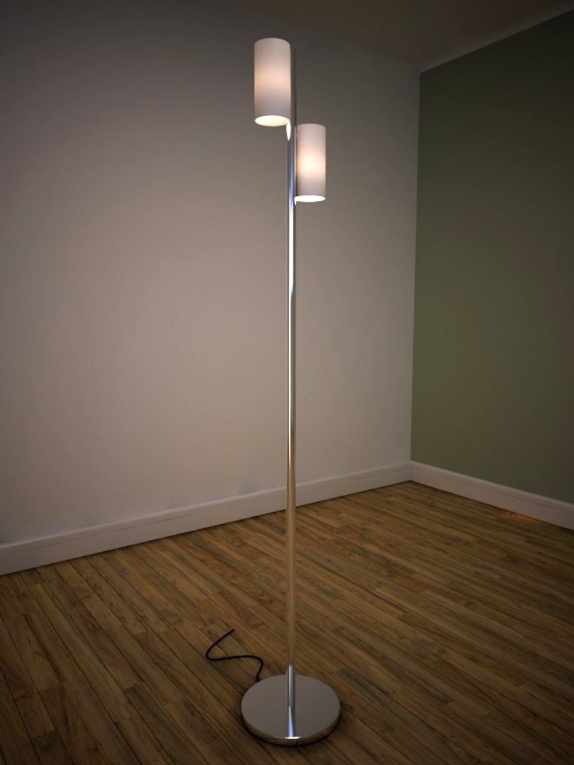 Offset floor lamp