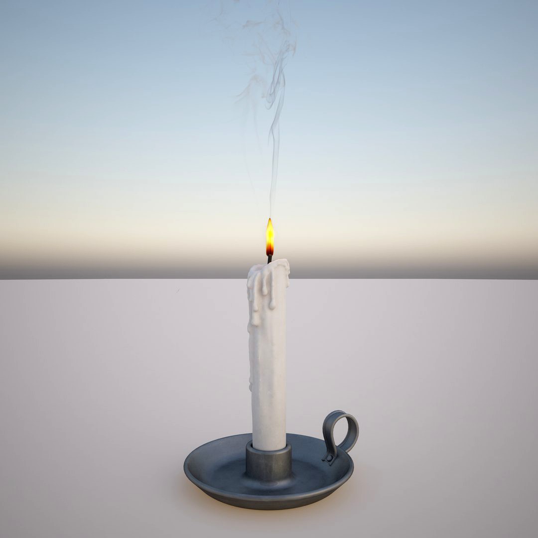 Candle and candlestick