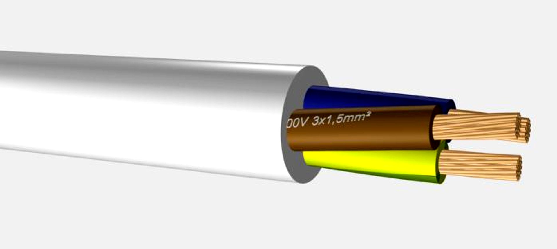 VMVL - H05VV-F Vinyl wire 3x1.5mm2 .max