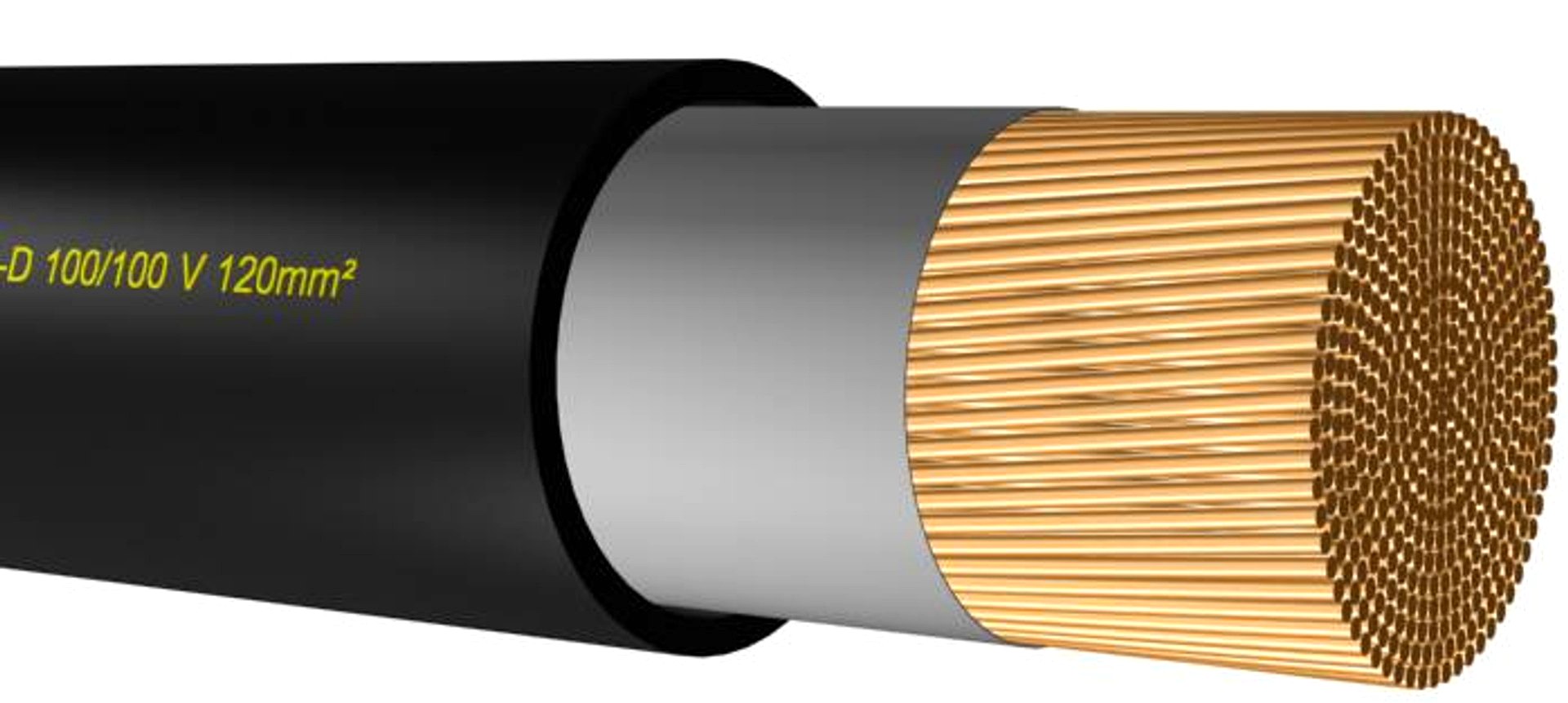 Welding cable H01N2-D 100-100 V 120 mm2 RMcLzz.max