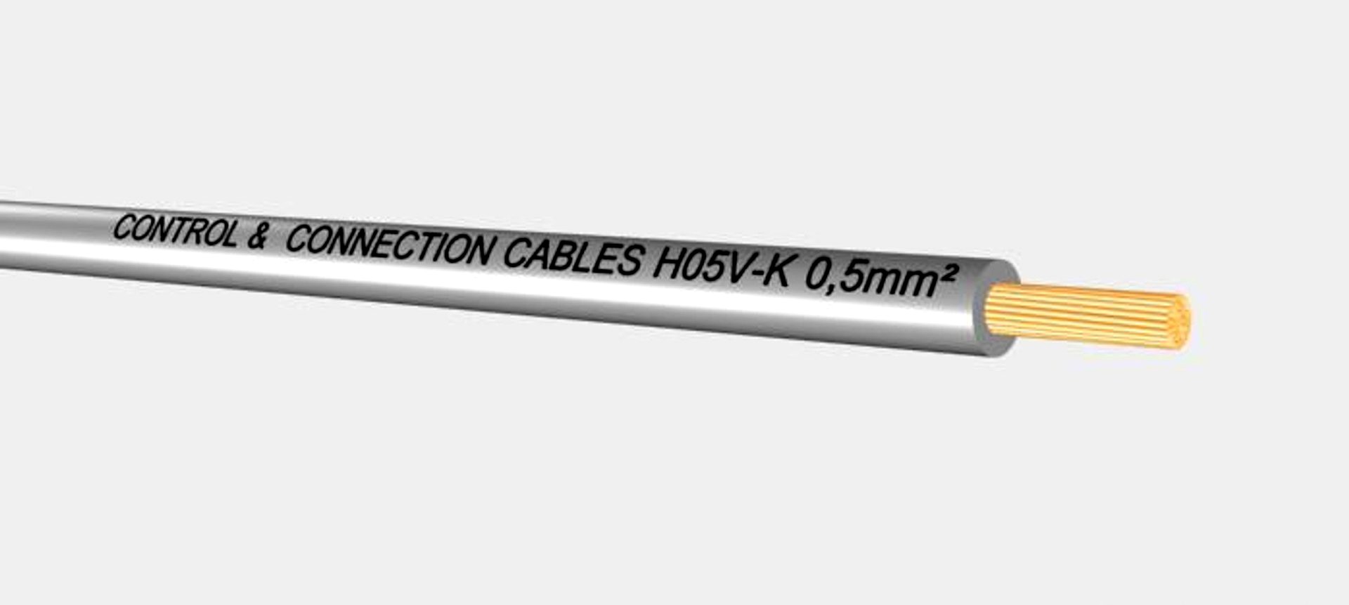 VMDS - H05V-K 0,5 mm2 Flexible installation wire grey.max