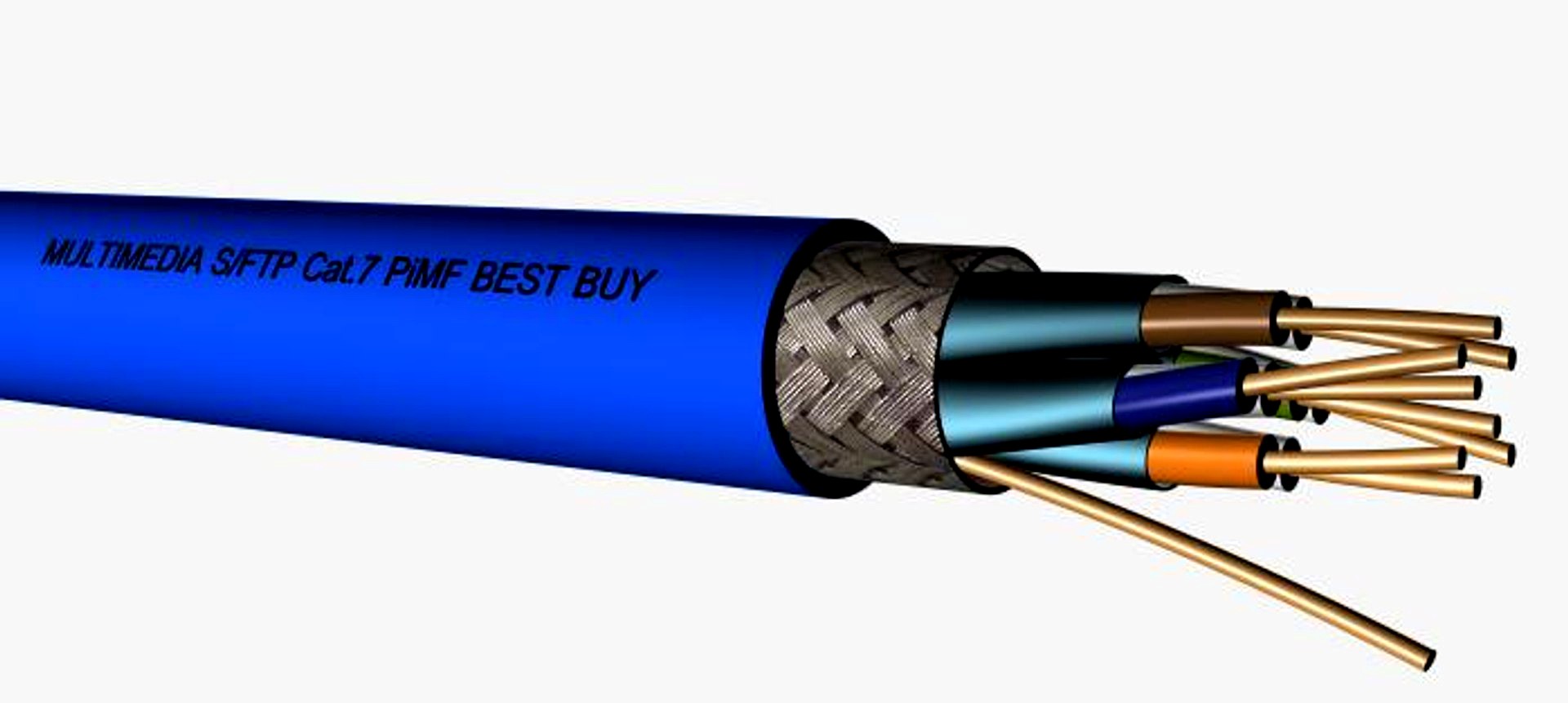 multimedia cable  S-FTP PiMF Cat7 LAN.max
