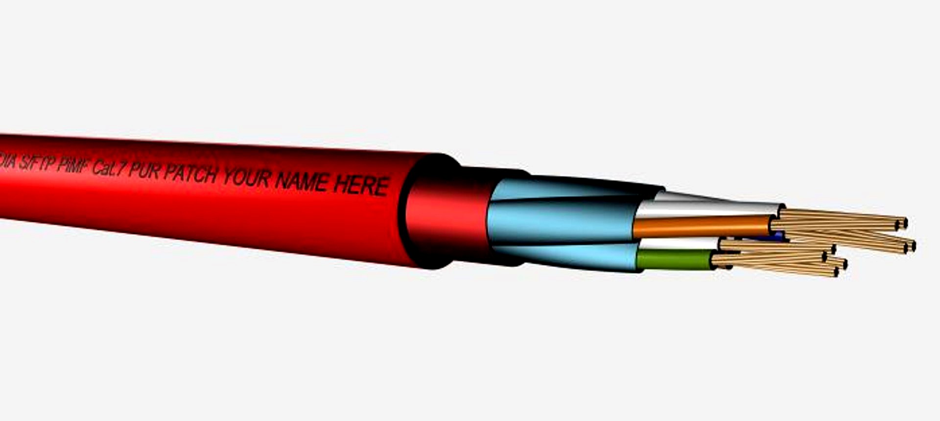 S-FTP PiMF Cat7 PUR PATCH FIRE RESITANT SIGNAL CABLE