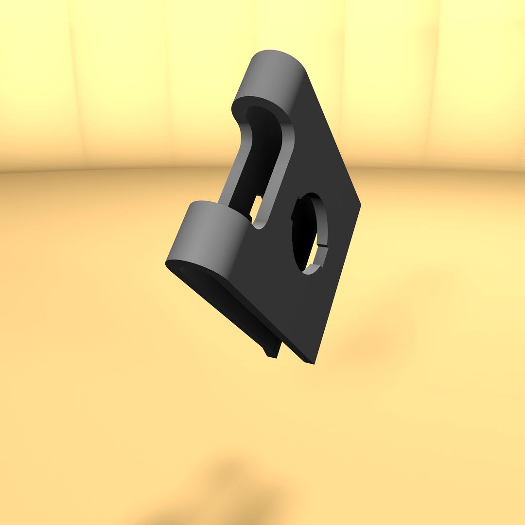 Threaded clip for plastic sheet