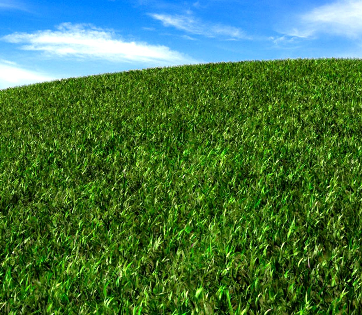Realistic grass
