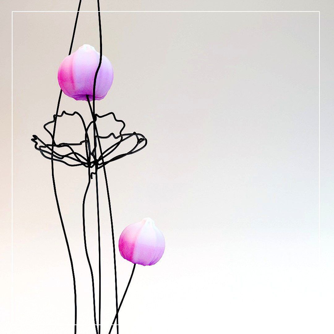 Flowers with wire