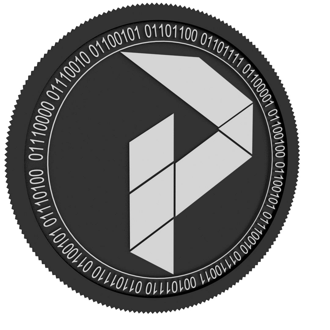 Pure black coin