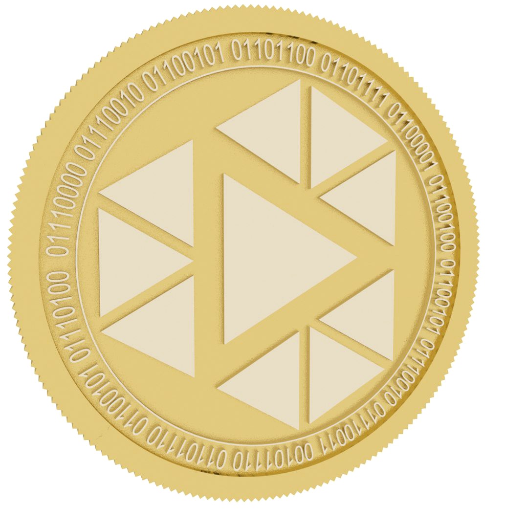 BHI Token gold coin