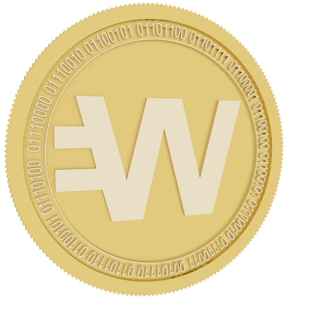 Wirex Token gold coin
