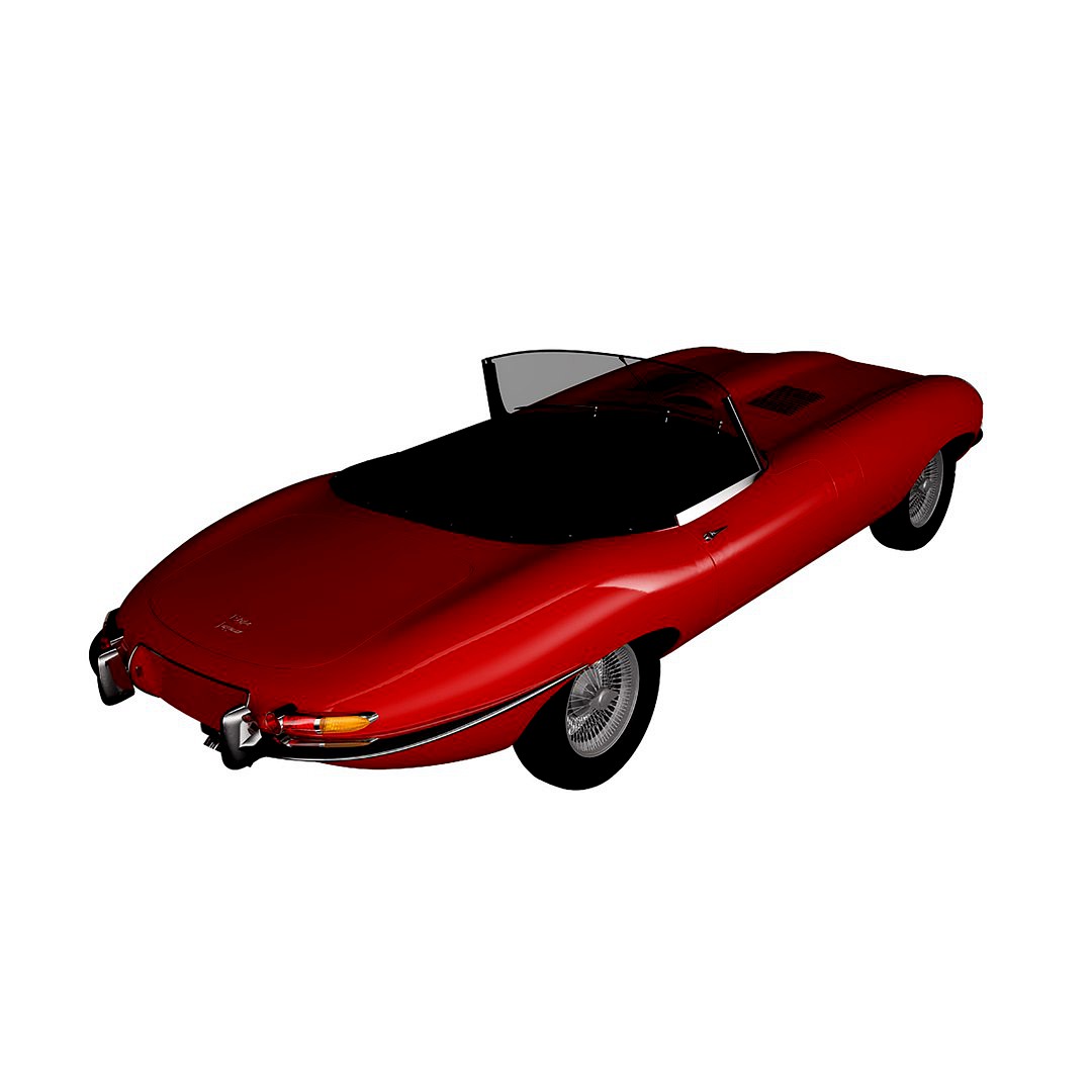 Jaguar E-Type 1962 Cabrio OBJ