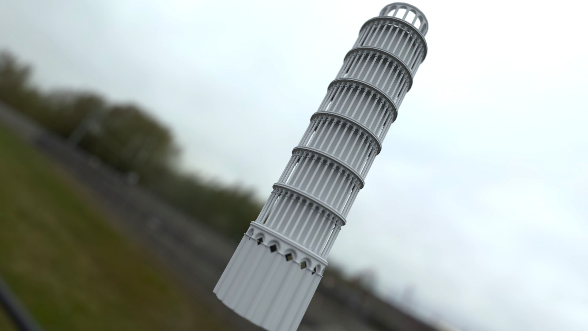 Tower of Pisa Game Asset