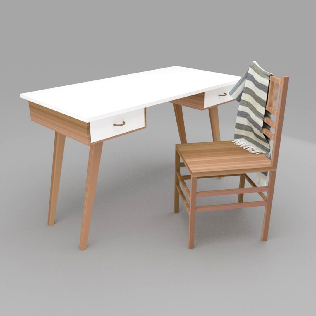 Nordic Study Table and Chair