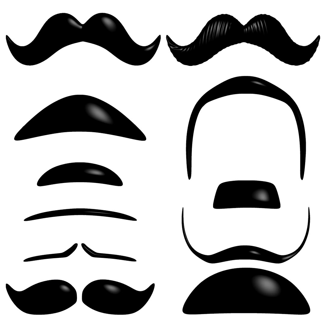 Cartoon Mustache Collection