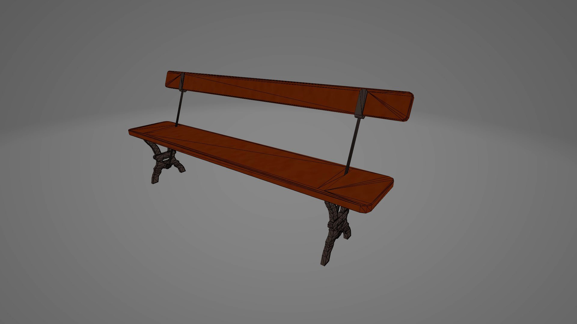 Polytope Victorian Reversible Railway Station Bench