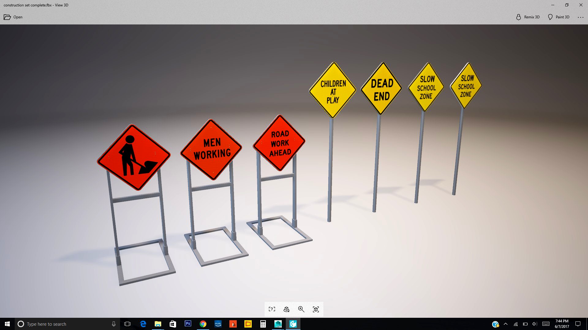 construction sign set