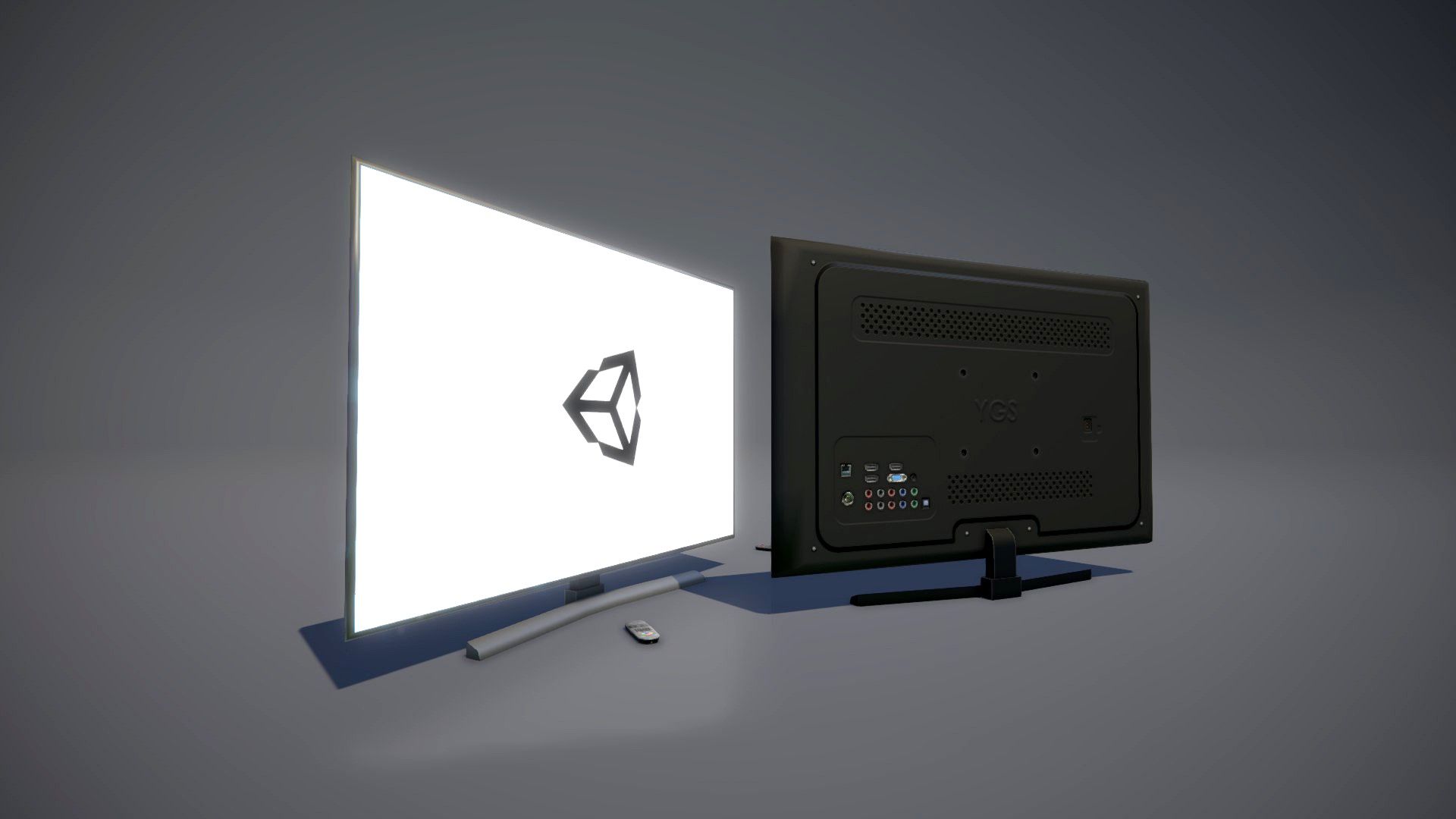 Low Poly Flat TV