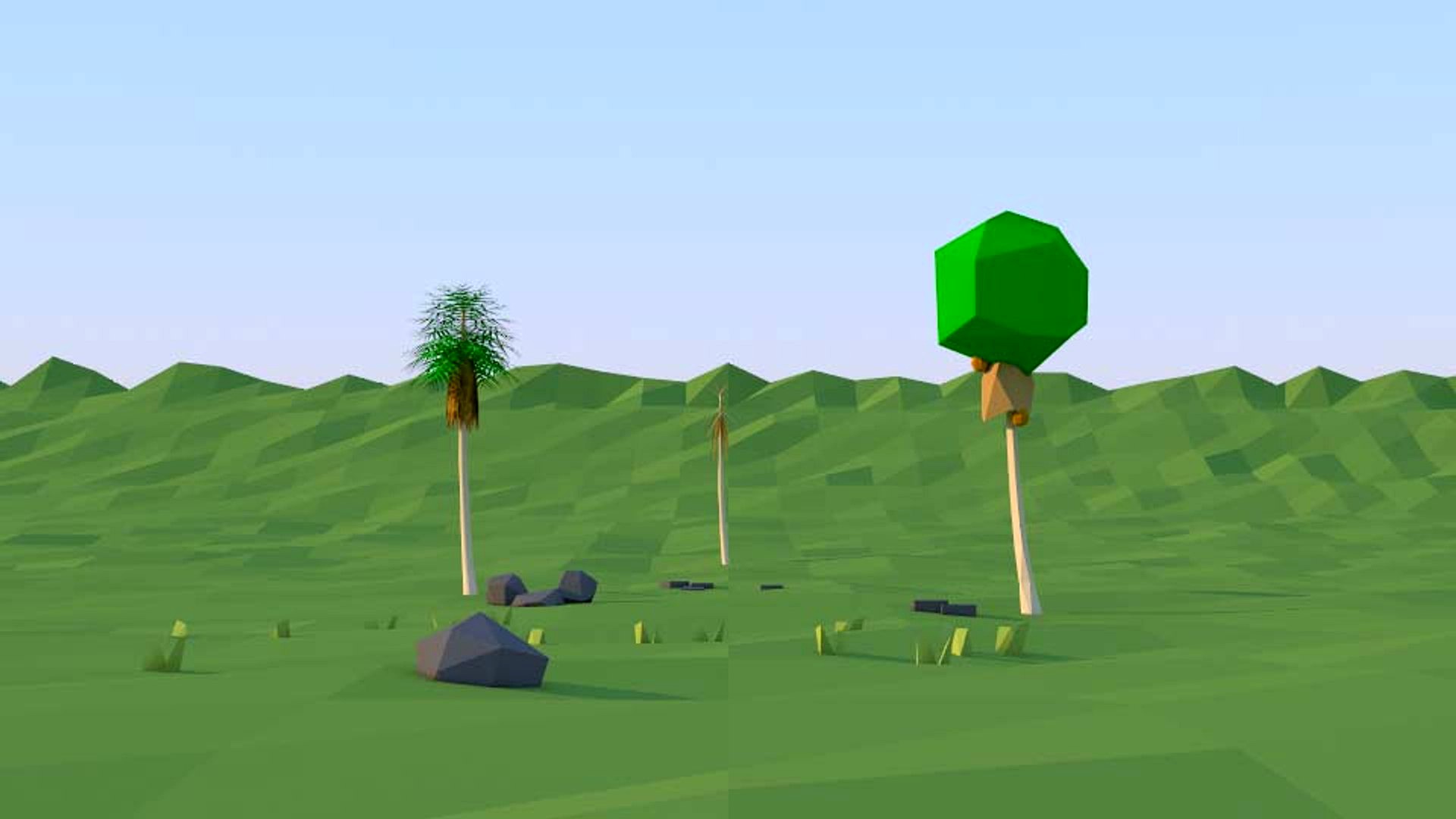 tree Palm Low Poly