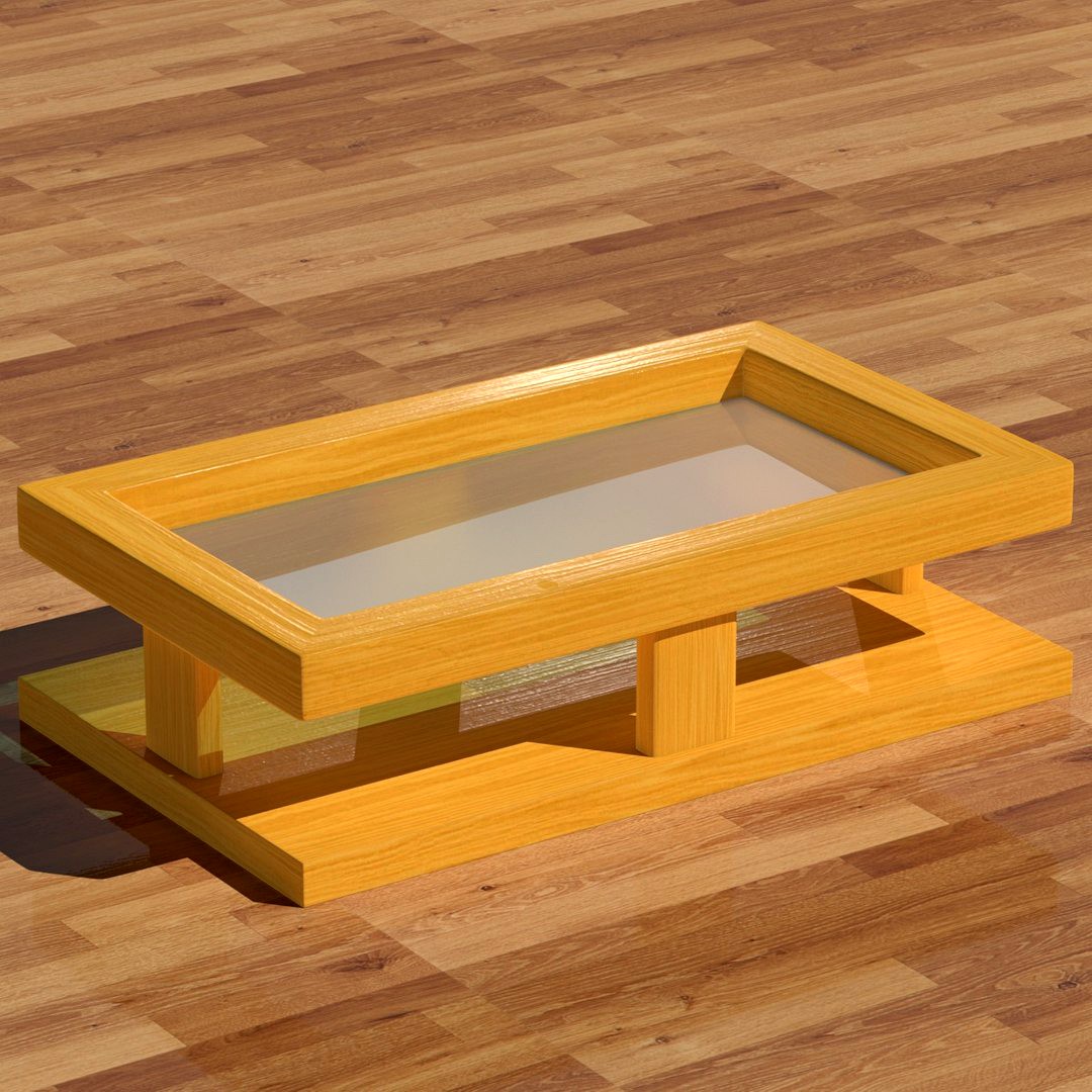 Modern Hard Edges Coffee Table