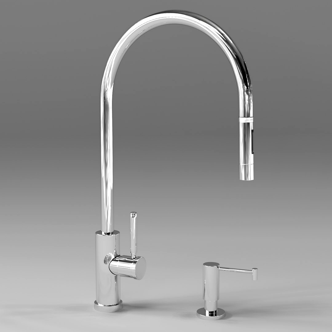 Waterstone Modern Extended Reach Pull Down Faucet 9350