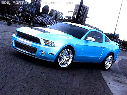 Ford Mustang Shelby GT500 3D Model