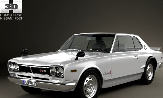 Nissan Skyline C10 GTR Coupe 1970 3D Model