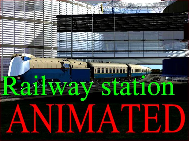 Railway station 002 3D Model