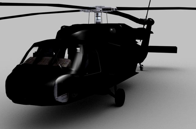 Blackhawk Helicopter UH60 3D Model