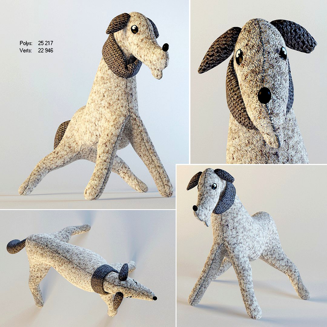 Dog plush toy