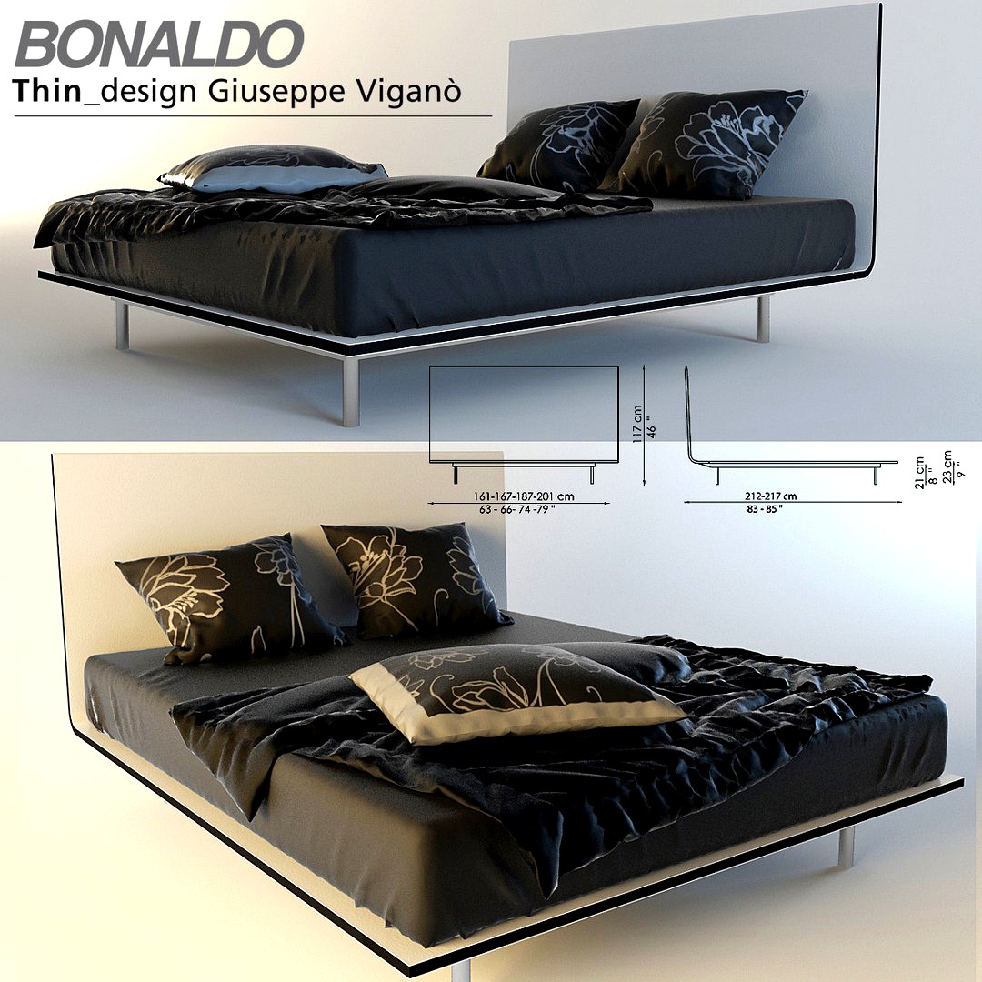 Thin bed  by Bonaldo