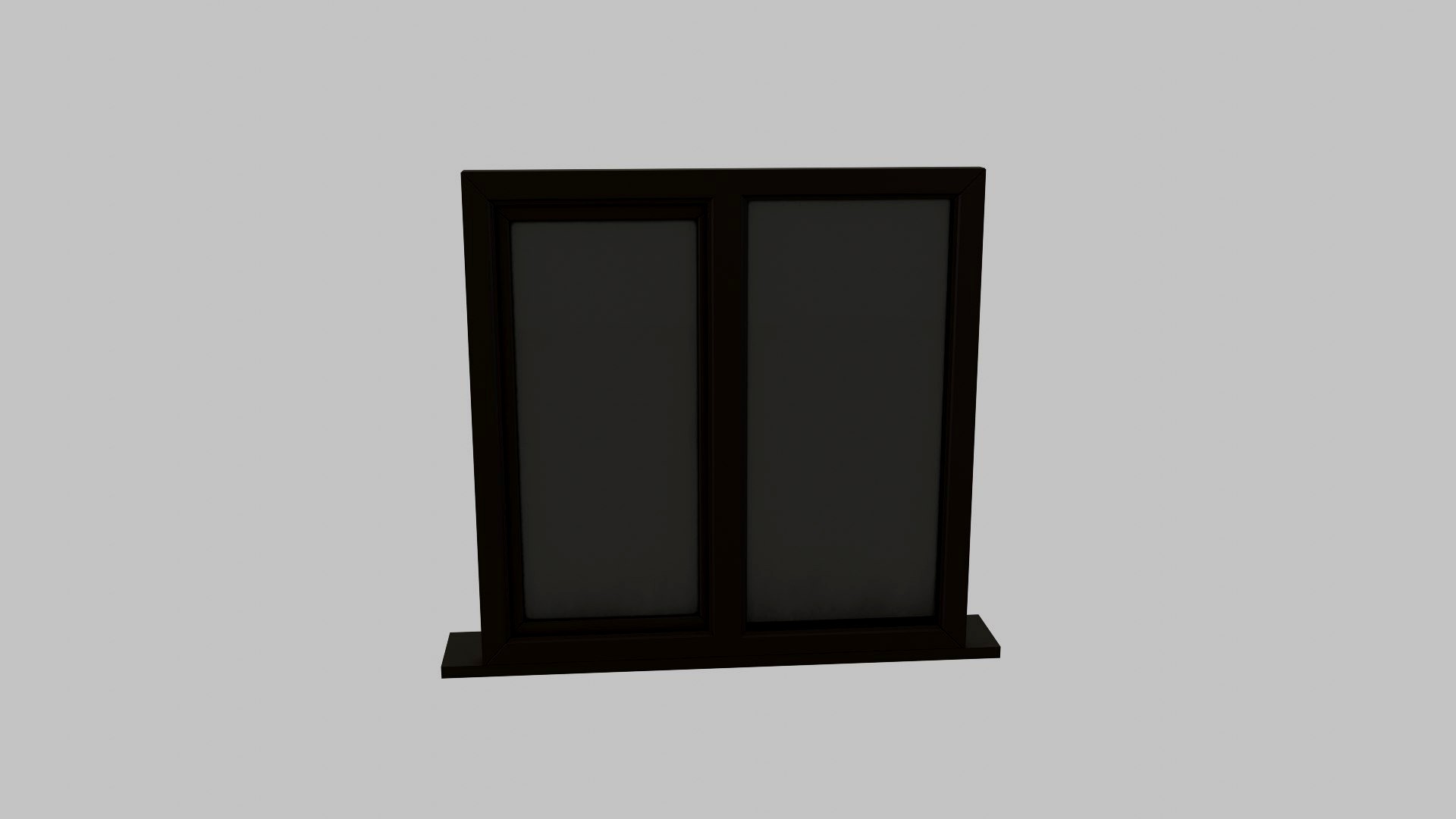 Plastic windows with tinted glass brown