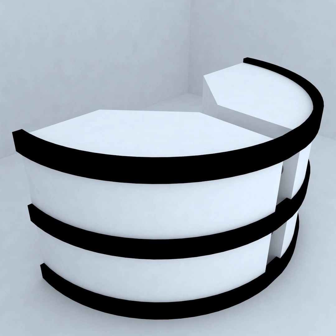 fair reception desk 16 rectangular