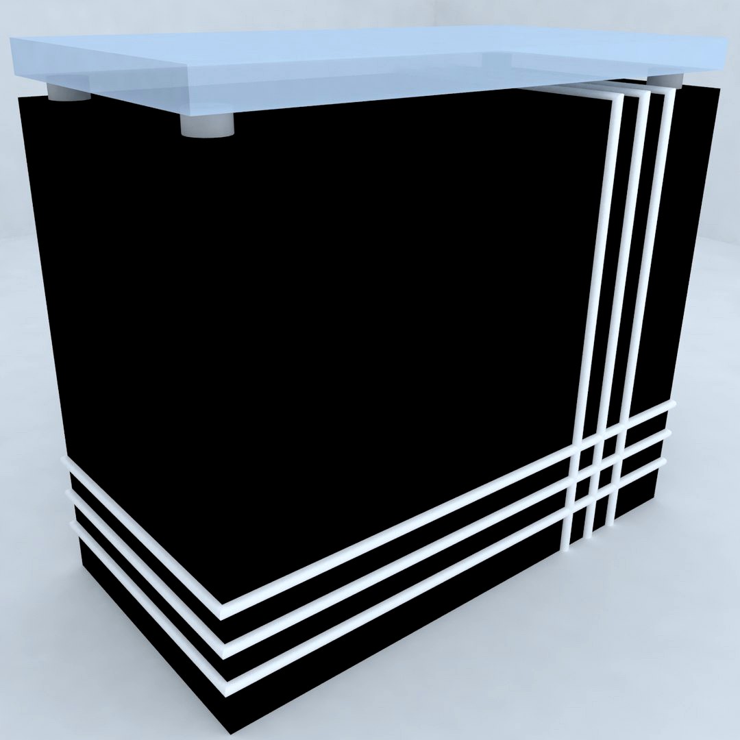 fair reception desk 3 radial