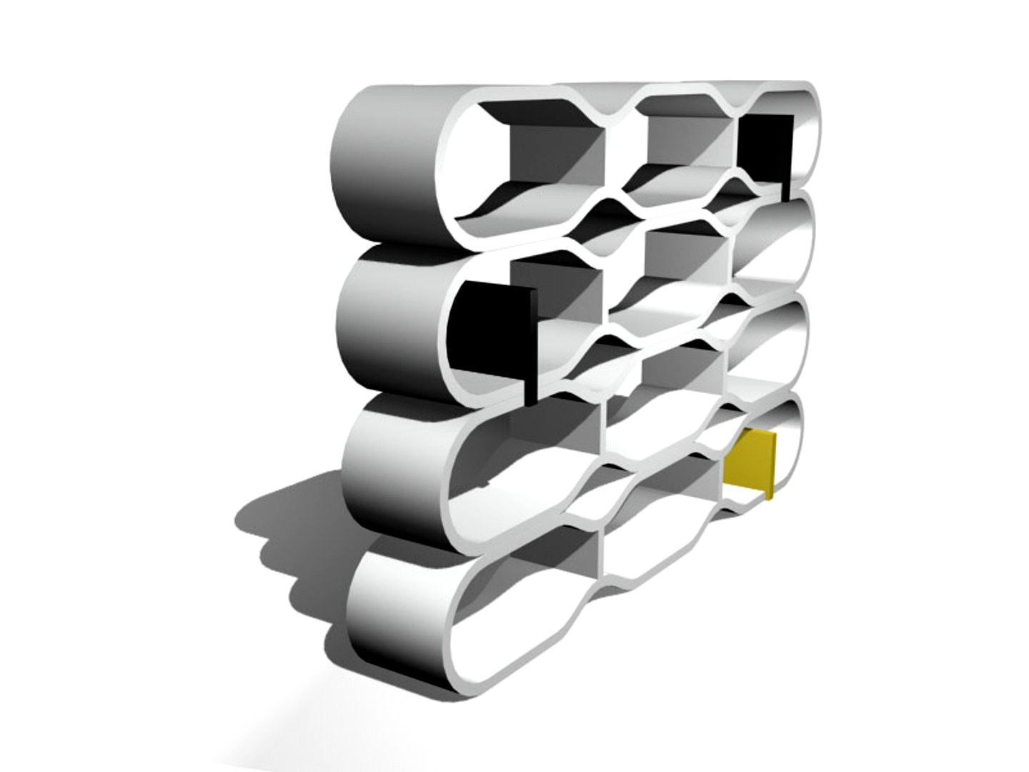 Brick modular bookcase