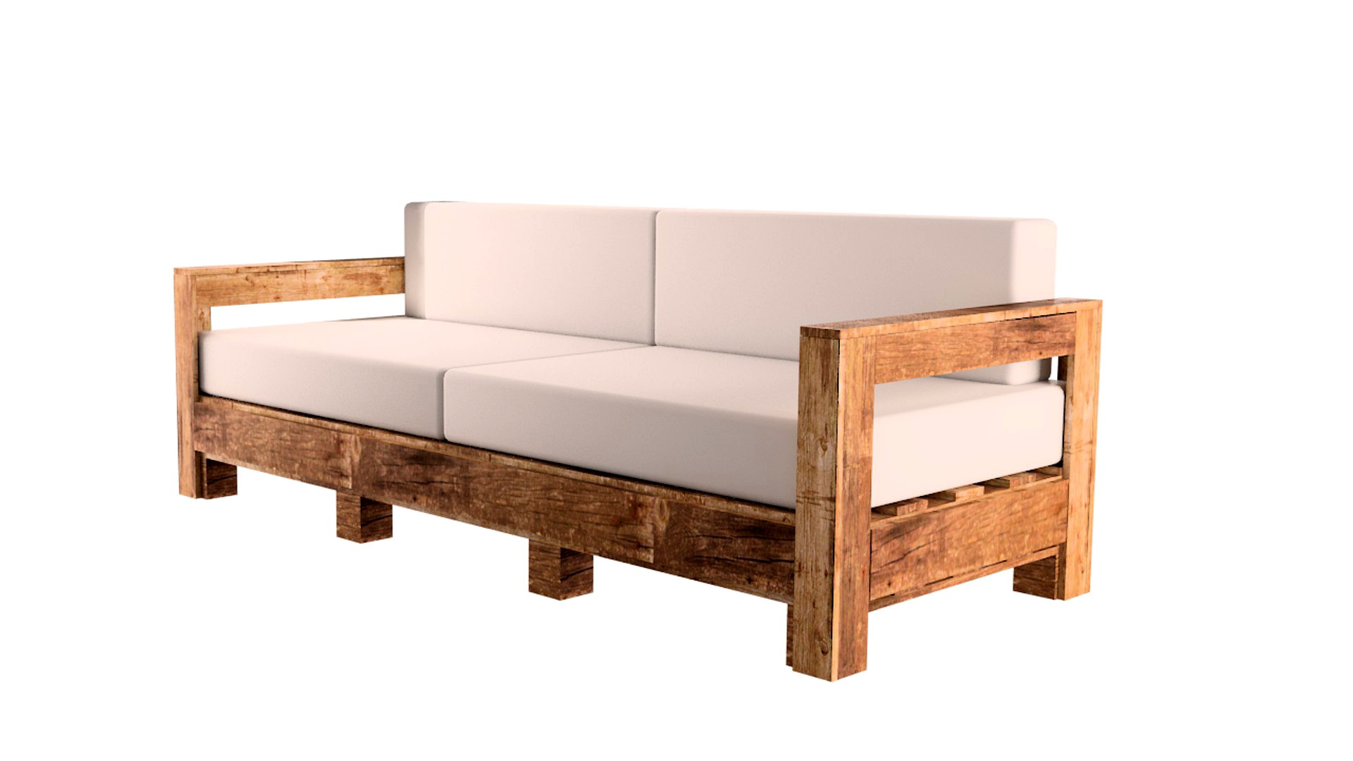 3d  DIY pallet coach 2 places