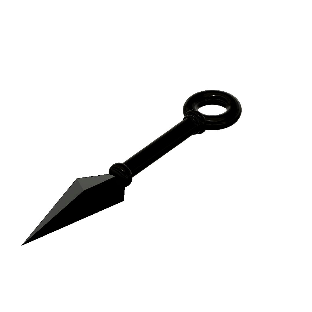 Ninja Kunai throwing knife CG CAD data