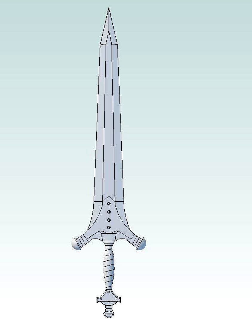 Broad Sword CAD model
