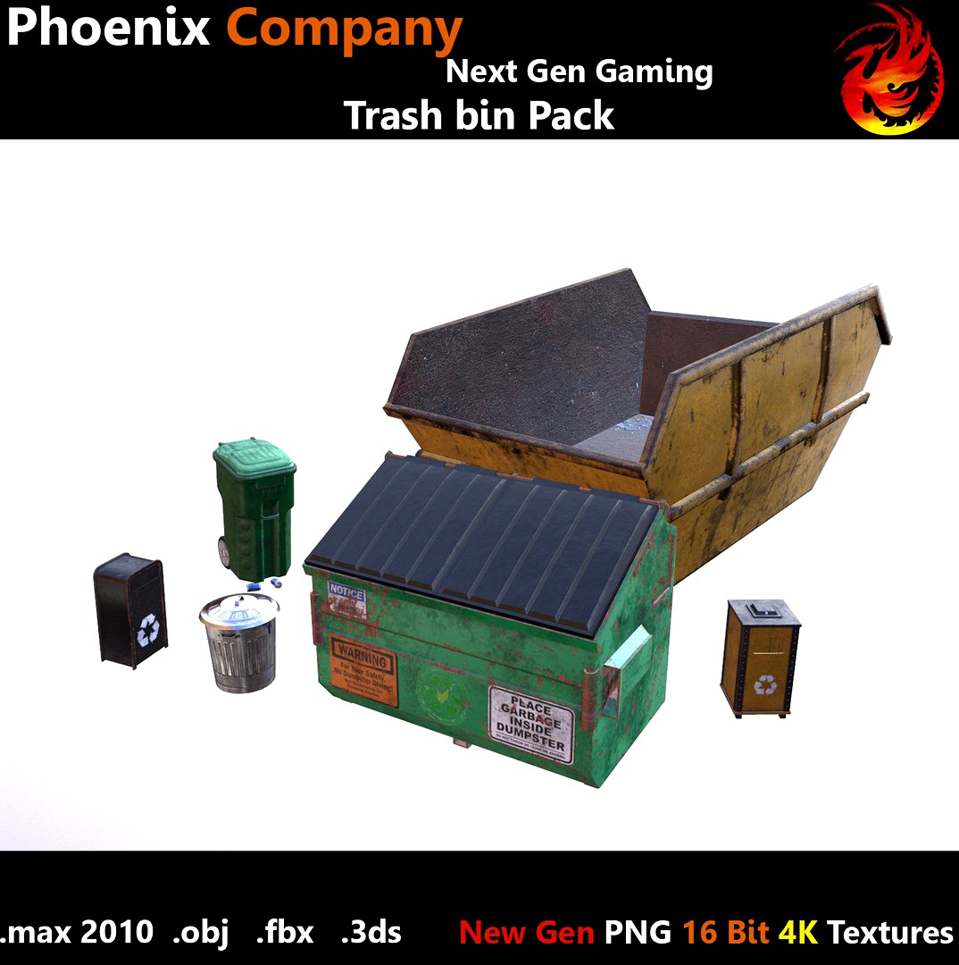 Low Poly Trash Pack 4K