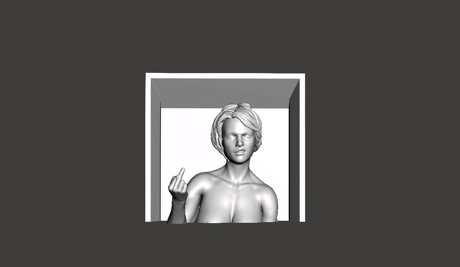 Printable Nude Female Body Pose 08