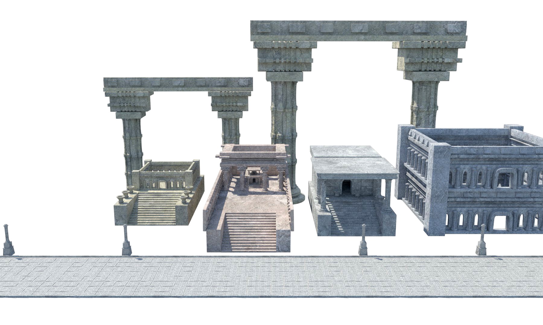 textured greek roman temples buildings architecture