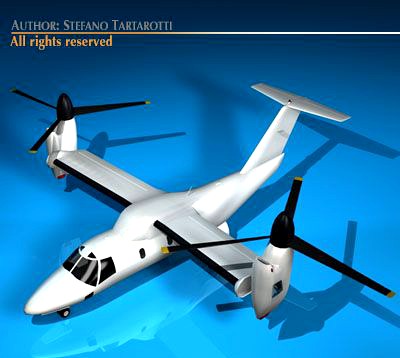 BA609 TiltRotor 3D Model