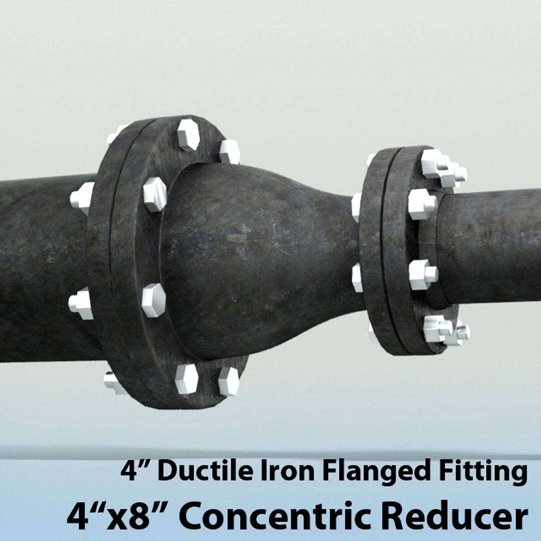 Pipes 4in x 8in Concentric Reducer