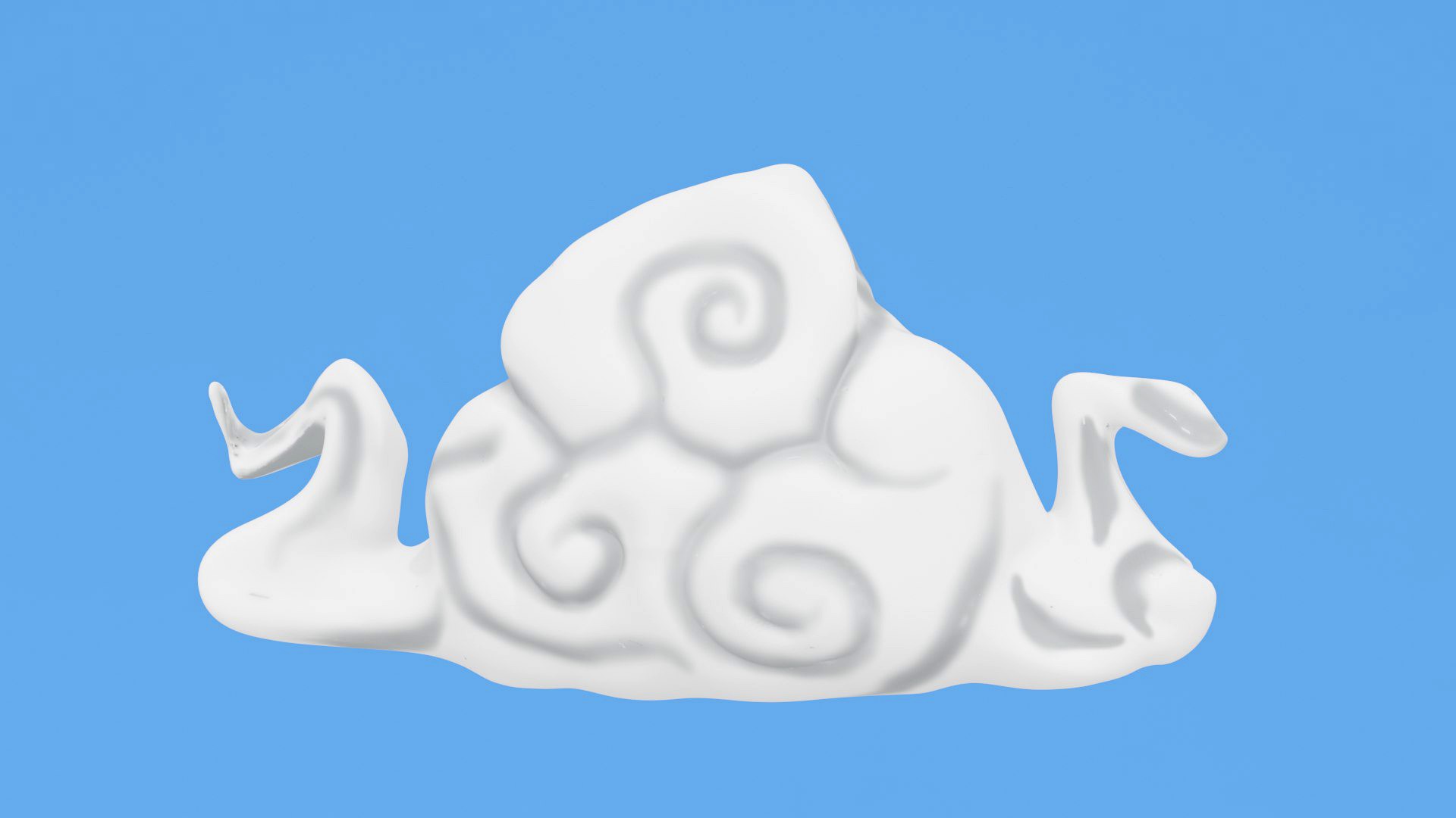 low poly cloud